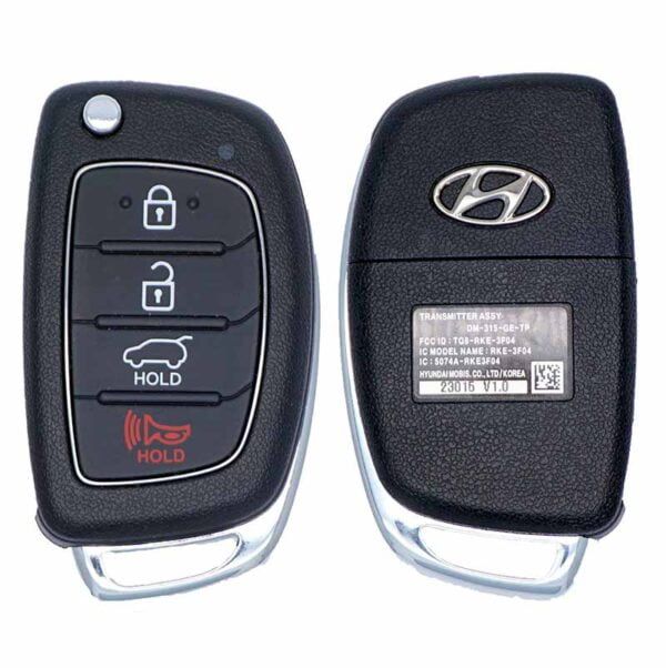 2013-2016 HYUNDAI SANTA FE 4B FLIP REMOTE FLIP KEY FOB TRANSMITTER TQ8-RKE-3F04 95430-4Z100