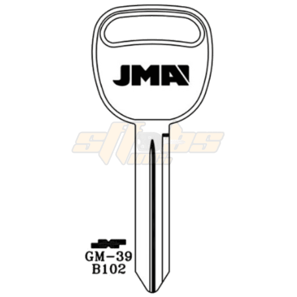 JMA GM TRUCK KEY BLANK GM-39 B102 / P1113 PACK OF 10