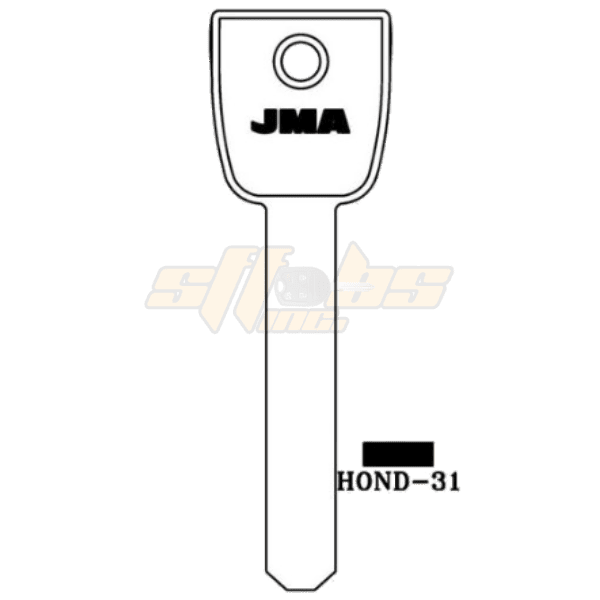 JMA HONDA HIGH SECURITY SERVICE KEY HO01-SVC PACK OF 5