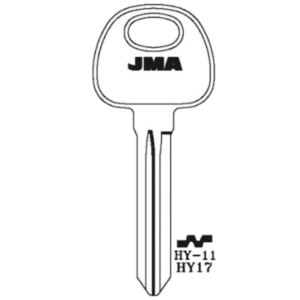 JMA HYUNDAI KIA 10 CUT KEY BLANK HY-11 HY17 PACK OF 10