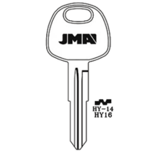 JMA HYUNDAI / KIA HY16 BLANK KEY HY-14 PACK OF 10