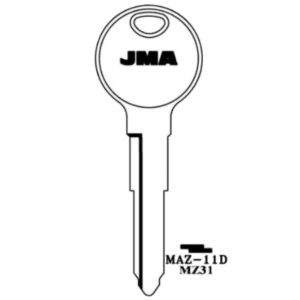 JMA MAZDA 10 CUT KEY BLANK MAZ-11D X249 MZ31 PACK OF 10