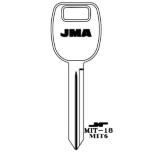 JMA MITSUBISHI 8 CUT KEY BLANK MIT-18 X263 MIT6 PACK OF 10