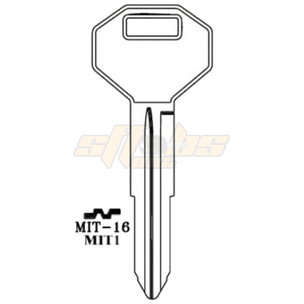 JMA MITSUBISHI MIT1 / X176 BLANK KEY MIT-16E PACK OF 10