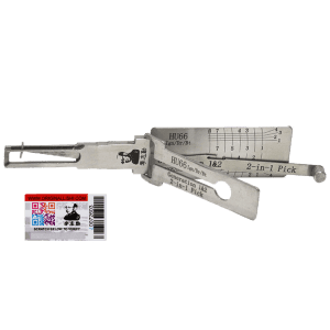 ORIGINAL LISHI HU66 VOLKSWAGEN AUDI 2 TRACK SINGLE LIFT 2 IN 1 LOCKSMITH DOOR PICK AND DECODER TOOL