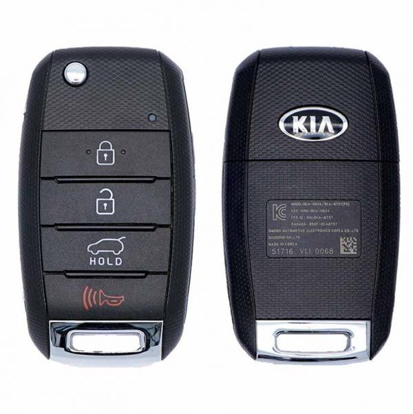 2014-2019 KIA SOUL 4B FLIP STYLE KEYLESS REMOTE FOB TRANSMITTER OSLOKA-875T PSD1 95430-B2101