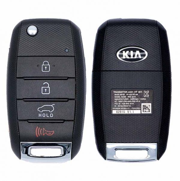 2015-2018 KIA SEDONA 4B FLIP STYLE KEYLESS REMOTE FOB TRANSMITTER TQ8-RKE-4F19 (YP 4BT)