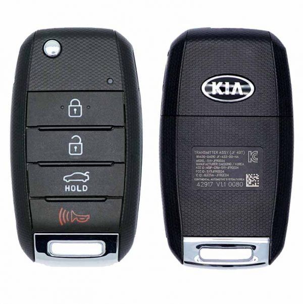 2016-2020 KIA OPTIMA 4B FLIP STYLE KEYLESS REMOTE FOB TRANSMITTER 95430-D4010 SY5JFRGE04 (JF 4BT)