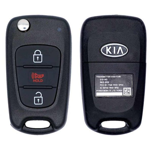 2012-2013 KIA RIO 3B FLIP STYLE KEYLESS REMOTE FOB TRANSMITTER TQ8-RKE-3F02 (UB)