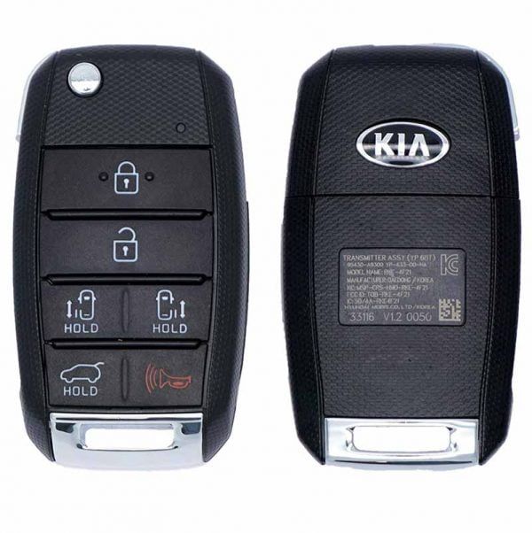 2015-2018 KIA SEDONA 6B FLIP STYLE KEYLESS REMOTE FOB TRANSMITTER TQ8-RKE-4F21 95430-A9300