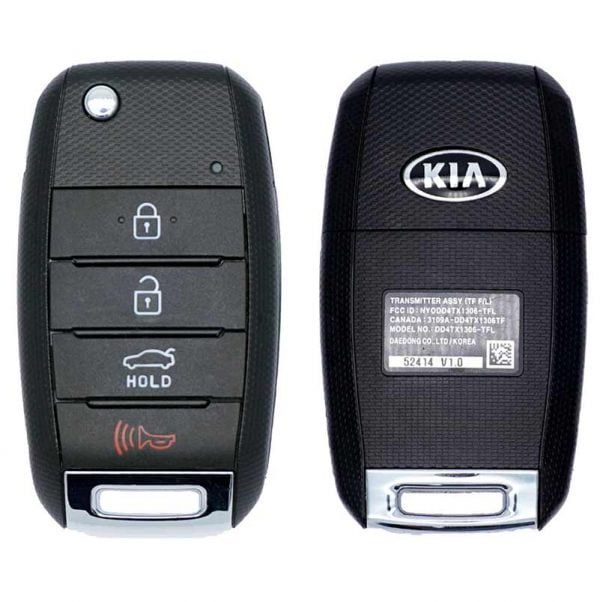 2014-2015 KIA OPTIMA 4B FLIP STYLE KEYLESS REMOTE FOB TRANSMITTER NYODD4TX1306-TFL