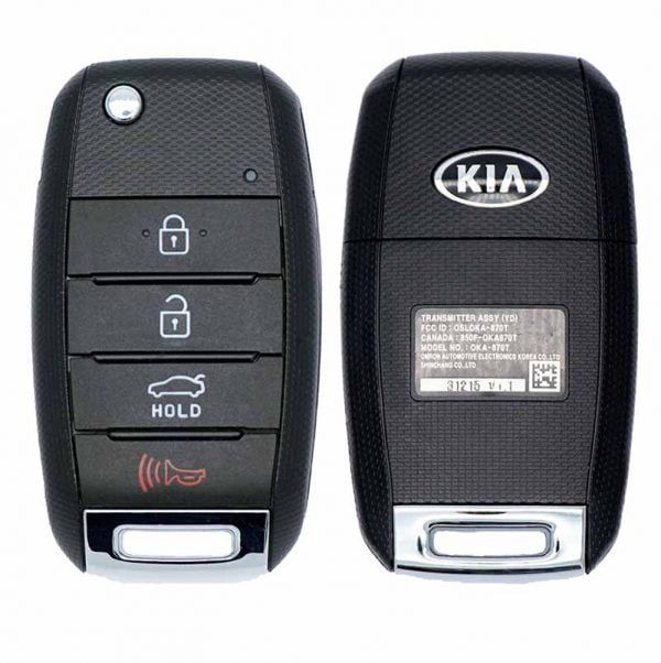 2014-2016 KIA FORTE 4B FLIP STYLE KEYLESS REMOTE FOB TRANSMITTER 95430-A7400 OSLOKA-870T