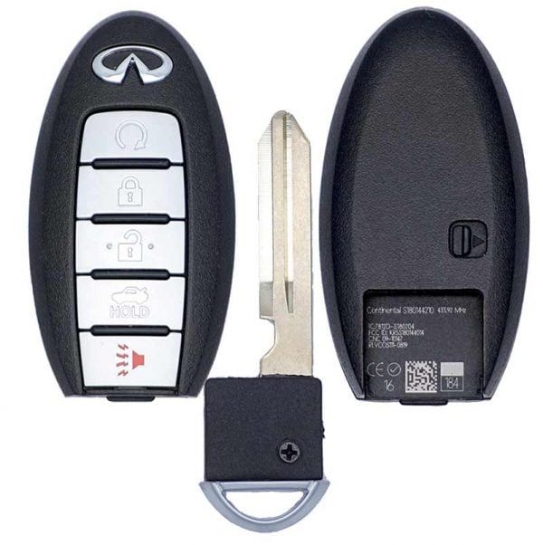 2016-2020 INFINITI Q50 Q60 5B SMART KEYLESS PROXIMITY REMOTE FOB TRANSMITTER 285E3-4HK0A S180144210