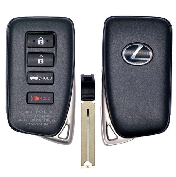 2016-2020 LEXUS RX350 RX450H 4B SMART KEYLESS PROXIMITY REMOTE TRANSMITTER HYQ14FBB