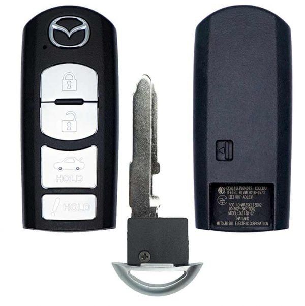 2014-2019 MAZDA 3 6 MX-5 MIATA 4B SMART KEYLESS PROXIMITY REMOTE TRANSMITTER WAZSKE13D02