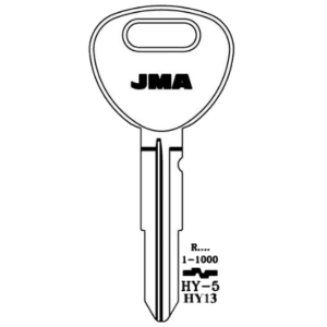 JMA HYUNDAI DOUBLE SIDED 8 CUT KEY BLANK HY-5 HY13 PACK OF 10