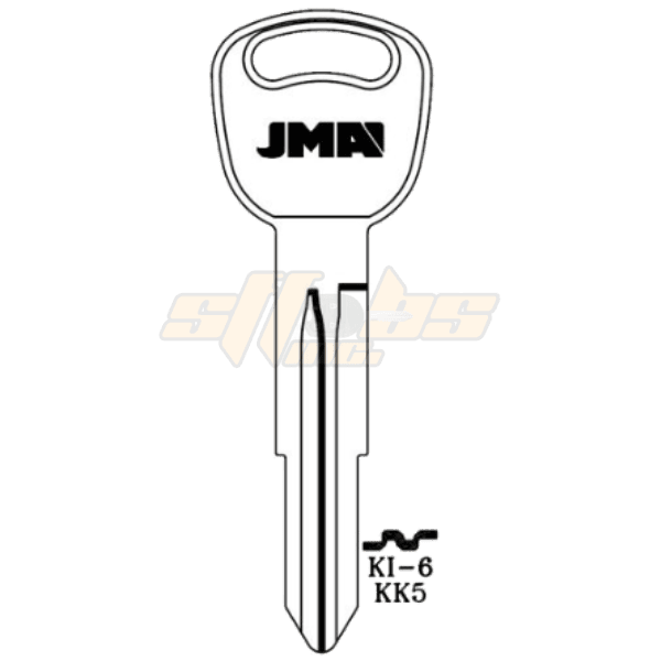 JMA KIA DOUBLE SIDED 8 CUT BLANK KEY KI-6 KK5 X269 PACK OF 10