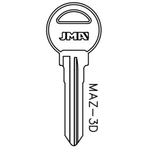 JMA MAZDA MZ13 / X131 / X207 KEY BLANK MAZ-3D PACK OF 10