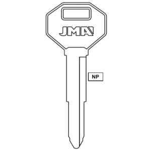 JMA CHRYSLER MITSUBISHI X121 DC3 AUTO KEY BLANK PACK OF 10