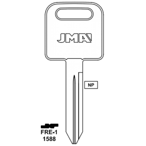 JMA FREIGHTLINER B90, Y158, 1588 KEY BLANK FRE-1 PACK OF 10