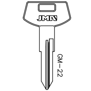 JMA GM DOUBLE SIDED 6 CUT KEY BLANK GM-22 B68 B84 PACK OF 10