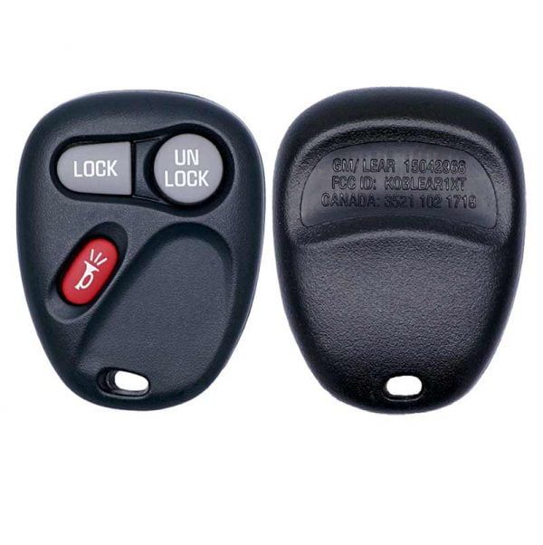 2001-2004 GENERAL MOTORS 3B KEYLESS ENTRY REMOTE FOB 15042968 KOBLEAR1XT
