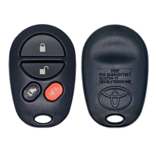 2004-2013 TOYOTA SIENNA 4B KEYLESS ENTRY REMOTE TRANSMITTER GQ43VT20T