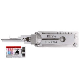 ORIGINAL LISHI BE2 BEST 6 PIN 2 IN 1 RESIDENTIAL PICK