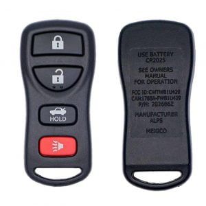 2003-2006 NISSAN SENTRA 4B KEYLESS ENTRY REMOTE FOB TRANSMITTER CWTWB1U429