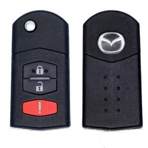 2005-2015 MAZDA 3B KEYLESS ENTRY FLIP KEY TRANSMITTER CC43-67-5RYC BGBX1T478SKE125-01