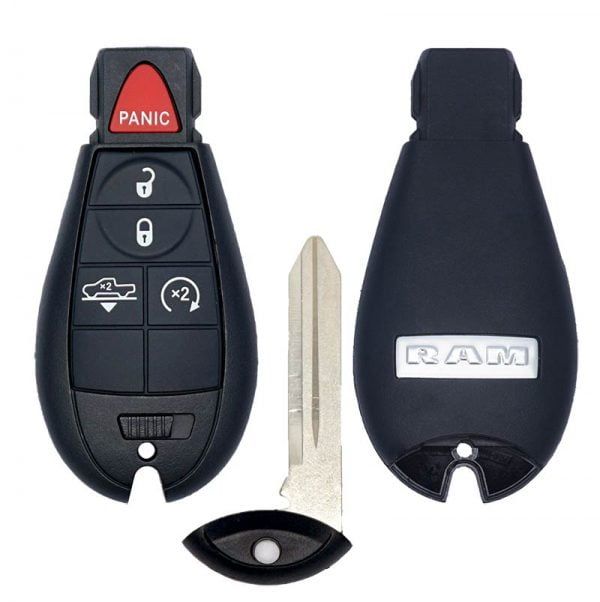 2013-2021 RAM 1500 5B AIR RIDE SUSPENSION FOBIK STYLE KEYLESS ENTRY REMOTE FOB 56046953 GQ4-53T