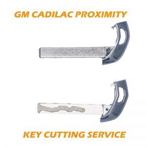 GM CADILLAC PROXIMITY TRANSMITTER EMERGENCY KEY CUTTING SERVICE