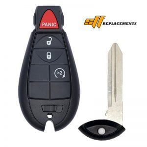 2013-2021 REPLACEMENT 4B RAM 1500 2500 3500 FOBIK STYLE KEYLESS REMOTE FOB TRANSMITTER W/ REMOTE START 56046955 GQ4-53T