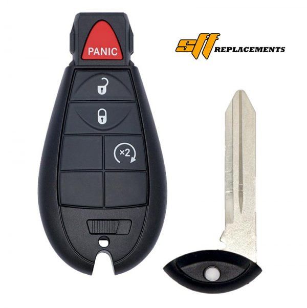 2008-2020 REPLACEMENT CHRYSLER DODGE RAM JEEP 4B FOBIK STYLE KEYLESS REMOTE FOB TRANSMITTER IYZ-C01C