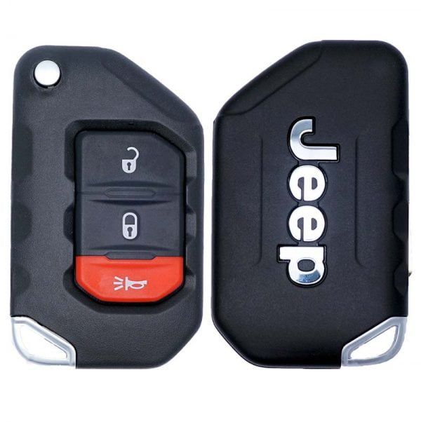 2018-2024 JEEP WRANGLER GLADIATOR 3B FLIP STYLE KEYLESS PROXIMITY REMOTE FOB 68292942 OHT1130261
