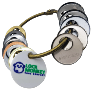 LOCK HARDWARE FINISHING RING 12PCS SAMPLE PACK MK350 BY LOCK MONKEY