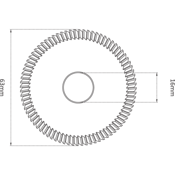 HSS M35 63mm (45°) ANGLE MILLING CUTTER - Image 2