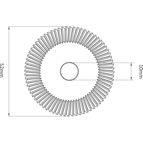 SOLID CARBIDE 52mm (40°) ANGLE MILLING CUTTER - Image 2