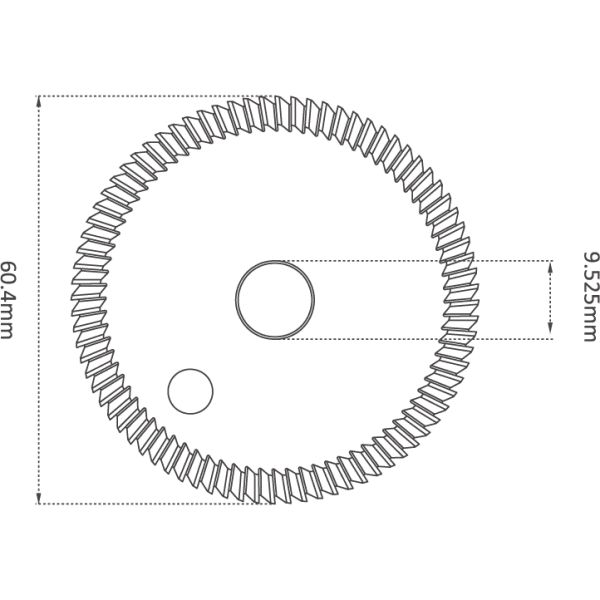 HSS M35 60.4mm (40°) ANGLE MILLING CUTTER - Image 2