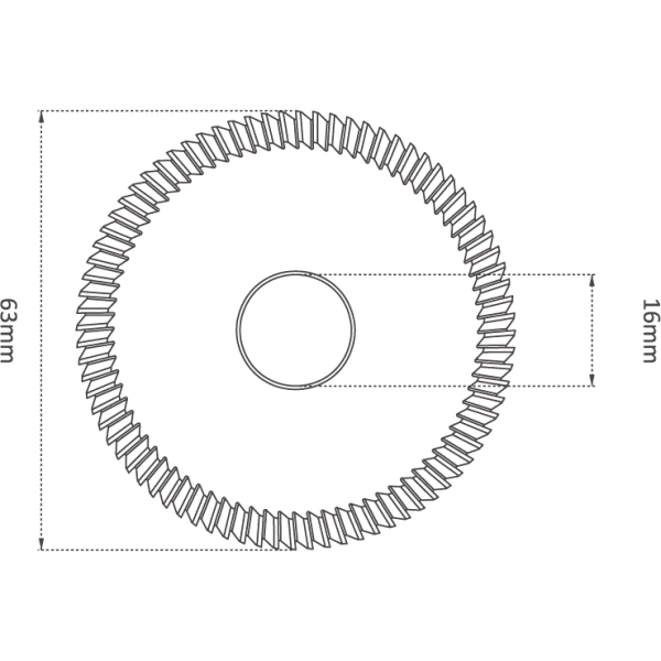 HSS M35 63mm (84°) ANGLE MILLING CUTTER - Image 2