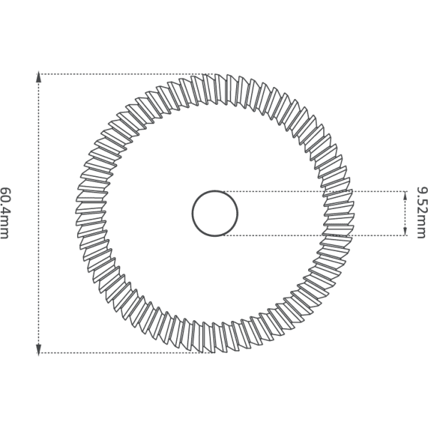 HSS M35 60.4mm (84°) ANGLE MILLING CUTTER - Image 2