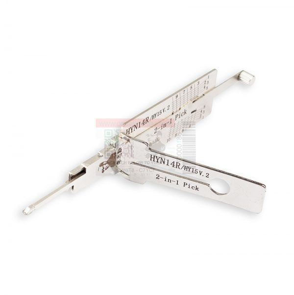 ORIGINAL LISHI HYN14R HY15 HYUNDAI 2-IN-1 PICK - DOOR / TRUNK - ANTI GLARE