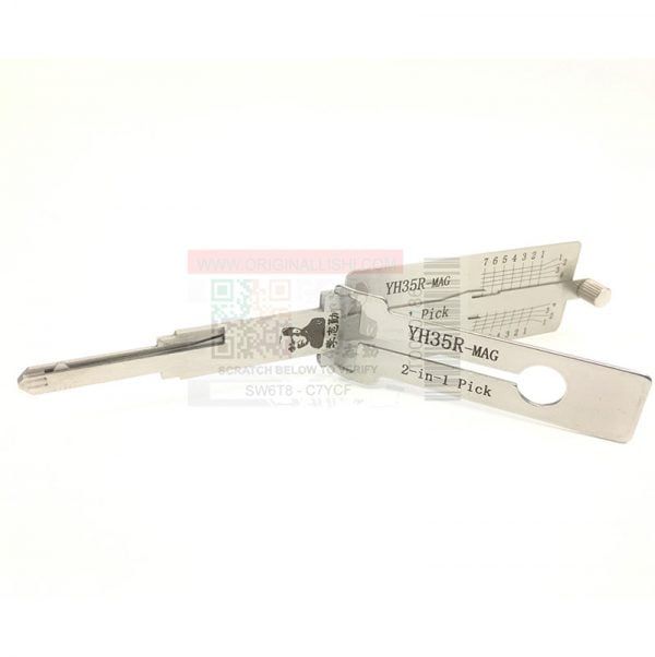 ORIGINAL LISHI YH35R FOR YAMAHA IGNITION WITH MAGNETIC GATE 2-IN-1 PICK - ANTI GLARE