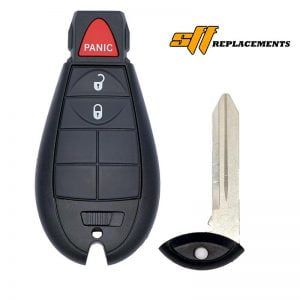 2008-2018 REPLACEMENT JEEP DODGE RAM CHRYSLER 3B FOBIK STYLE KEYLESS REMOTE FOB IYZ-C01C