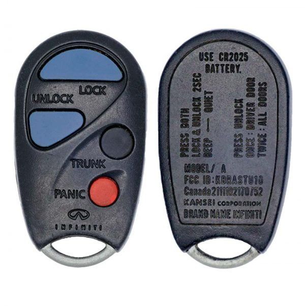 2001 4B INFINITI I30 KEYLESS ENTRY REMOTE FOB TRANSMITTER KBRASTU10