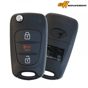 2011-2013 REPLACEMENT 3B FLIP STYLE KEYLESS REMOTE FOB TRANSMITTER FOR KIA SOUL NY0SEKSAM11ATX (AM F/L)