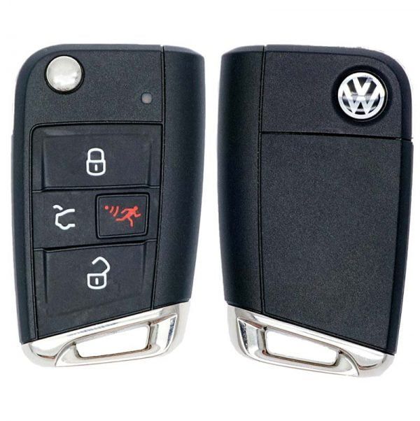 2018-2020 VOLKSWAGEN 4B FLIP KEY KEYLESS ENTRY REMOTE TRANSMITTER NBGFS125C1 W/ COMFORT ACCESS