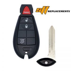 2008-2013 REPLACEMENT 4B FOBIK STYLE KEYLESS REMOTE FOB FOR JEEP GRAND CHEROKEE COMMANDER IYZ-C01C