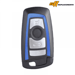 2009-2014 REPLACEMENT 4B SMART KEYLESS PROXIMITY REMOTE FOB TRANSMITTER FOR BMW F-SERIES YGOHUF5767 (BLUE)