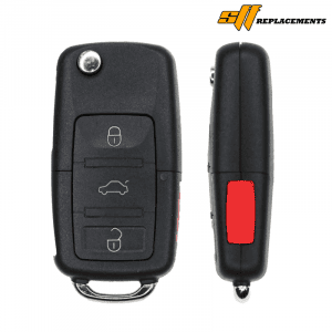 1998-2001 REPLACEMENT 4B FLIP KEY KEYLESS ENTRY REMOTE TRANSMITTER FOR VOLKSWAGEN 1J0959753T NBG8137T